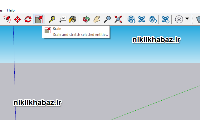 آموزش اسکیل ویا تغییر مقیاس دراسکچاپ 1 scale